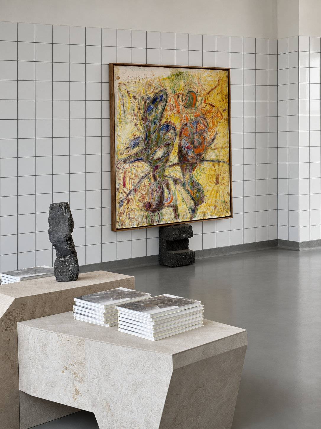 Exhibition view of Bjørn Magnussen works at Sophienholm