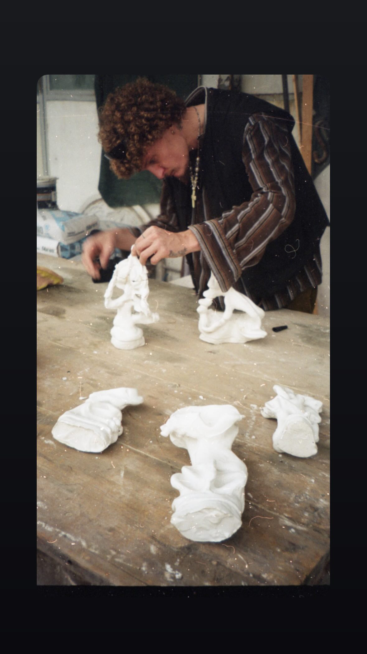Original forms before bronze casting