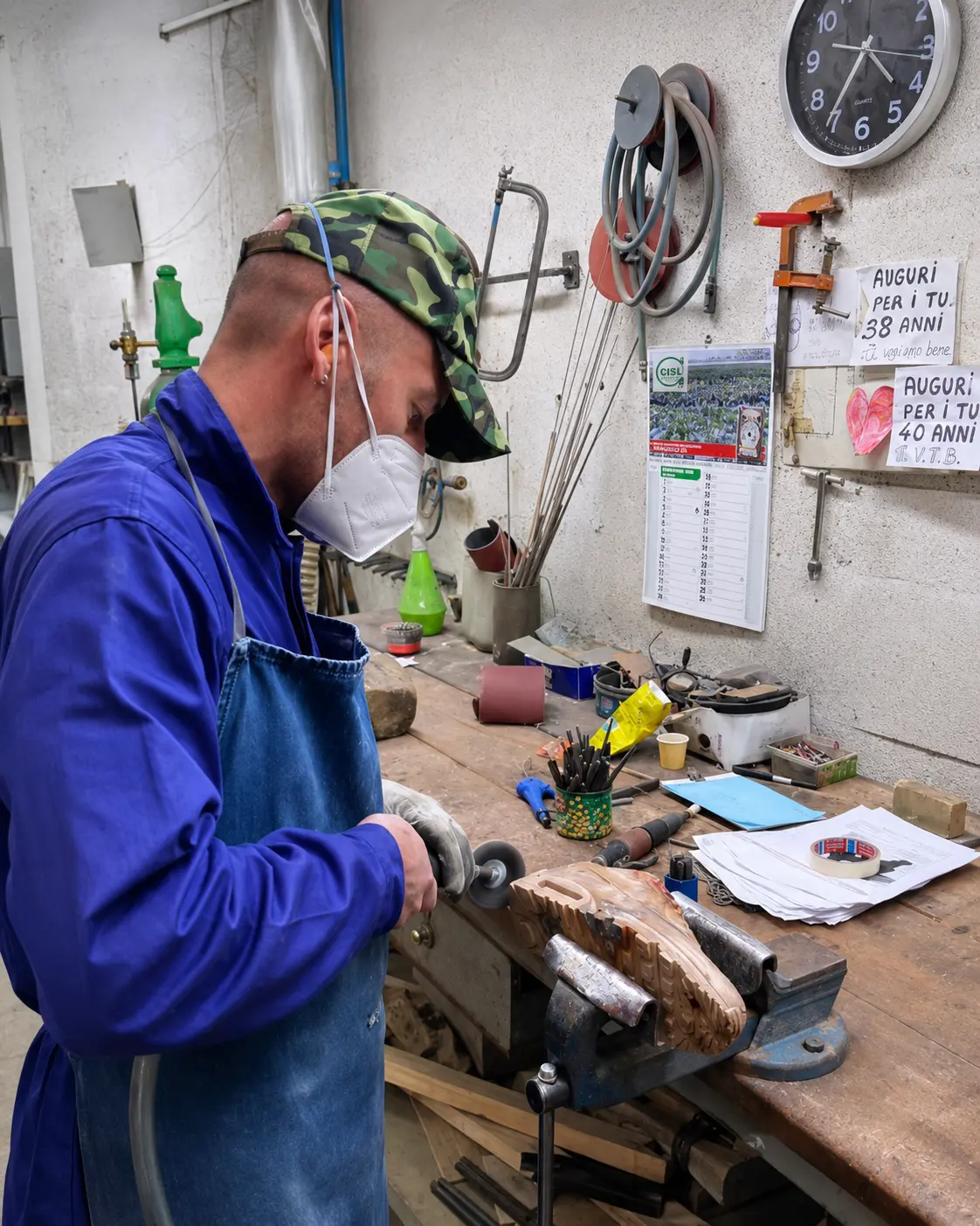Grinding and finishing at the foundry
