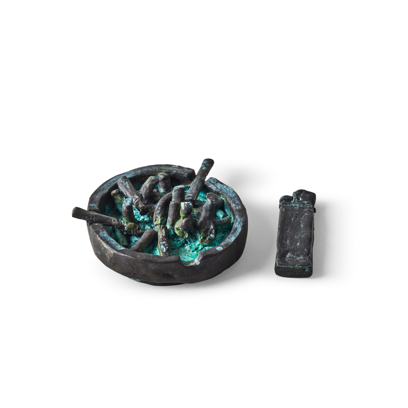 Ashtray and lighter